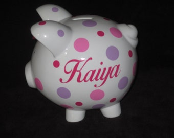 Piggy Q's Personalized Piggy Banks