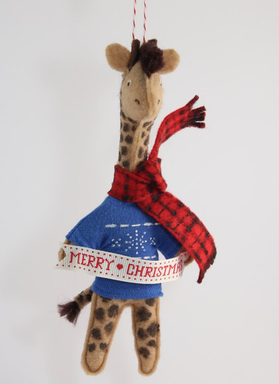 stanley the giraffe handmade christmas ornament stanley the giraffe handmade christmas ornament