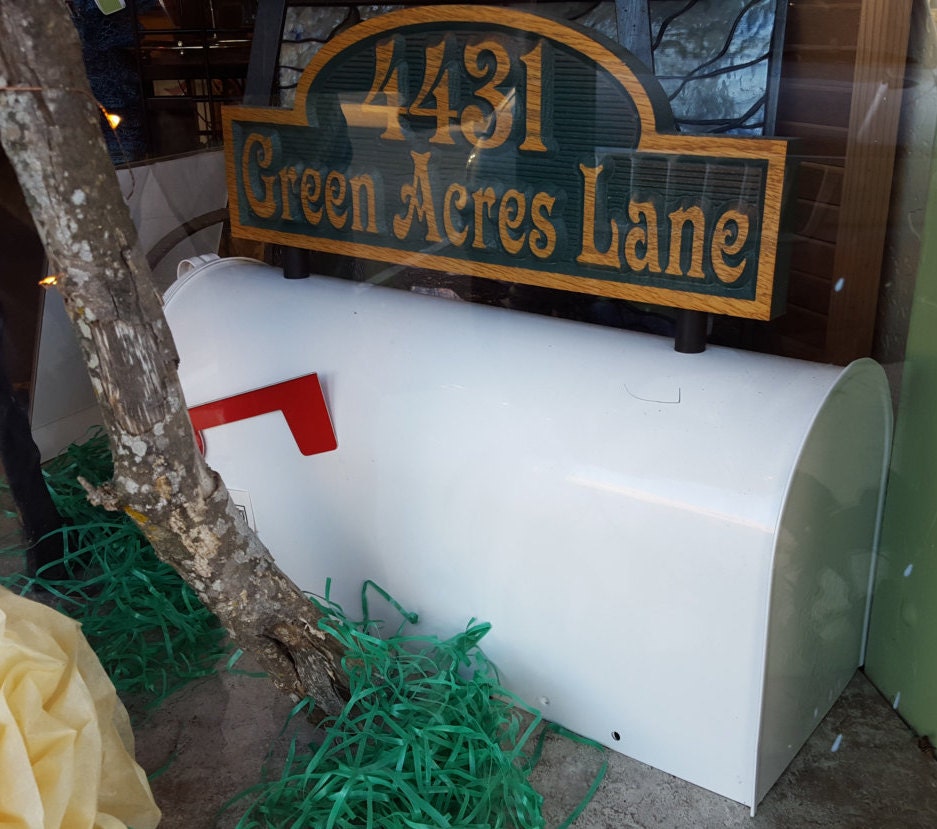 Personalized Mailbox Topper a Great way to add Numbers to your