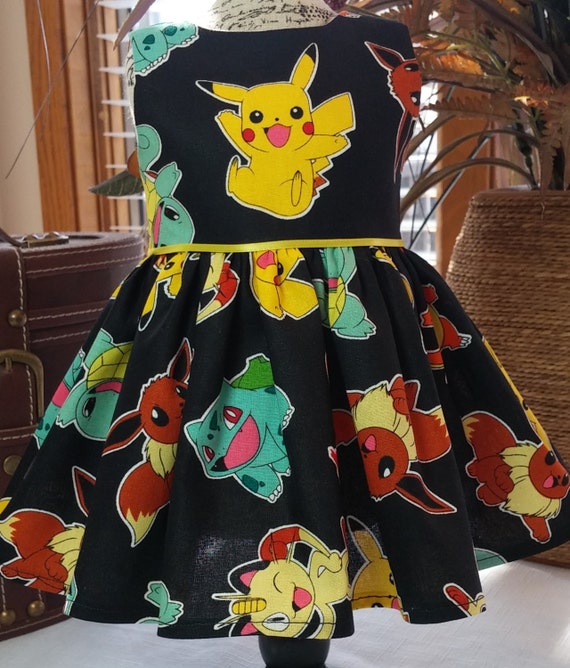 Pokemon Pikachu dress fits 18 inch dolls including American