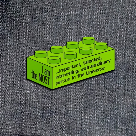 LEGO movie brick pin soft enamel lapel pin most by BUNCEandBEAN