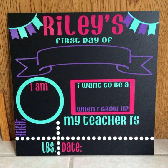 First day of school board