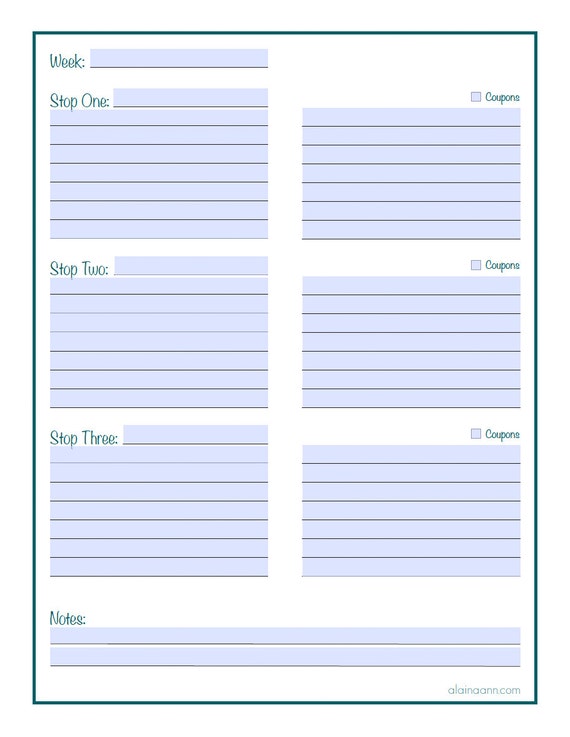 Errands Printable Type Ready / Editable