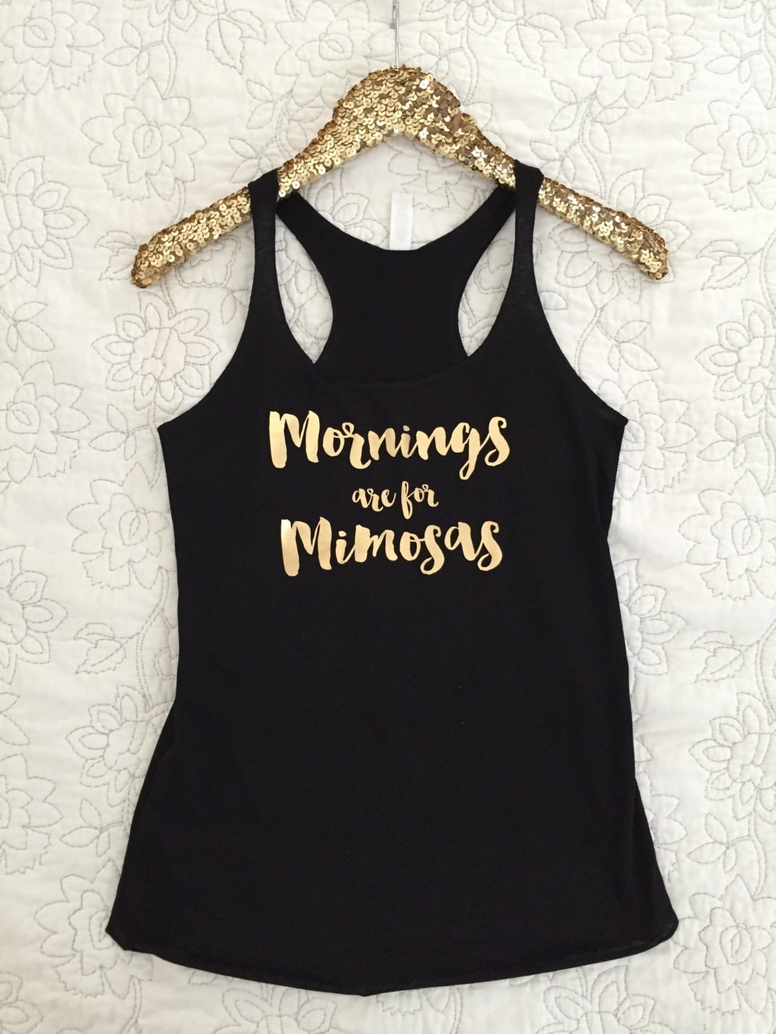 Bachelorette Party Tank Tops, Mornings are for Mimosas Racerback Tank Top // Bachelorette Party, Bachelorette, Bridesmaid, Bride / 6001