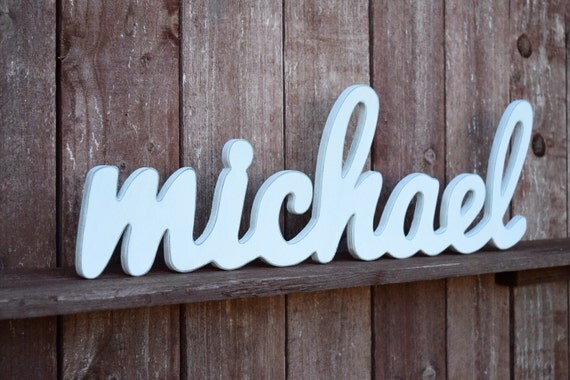 MIchael Baby Name Wooden Sign Nursery Decor Baby name