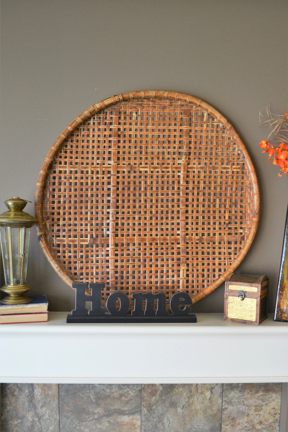Extra Large Vintage Woven Round Tobacco Harvest Sieve Rare Extra Large Vintage Woven Round Tobacco Harvest Sieve Rare