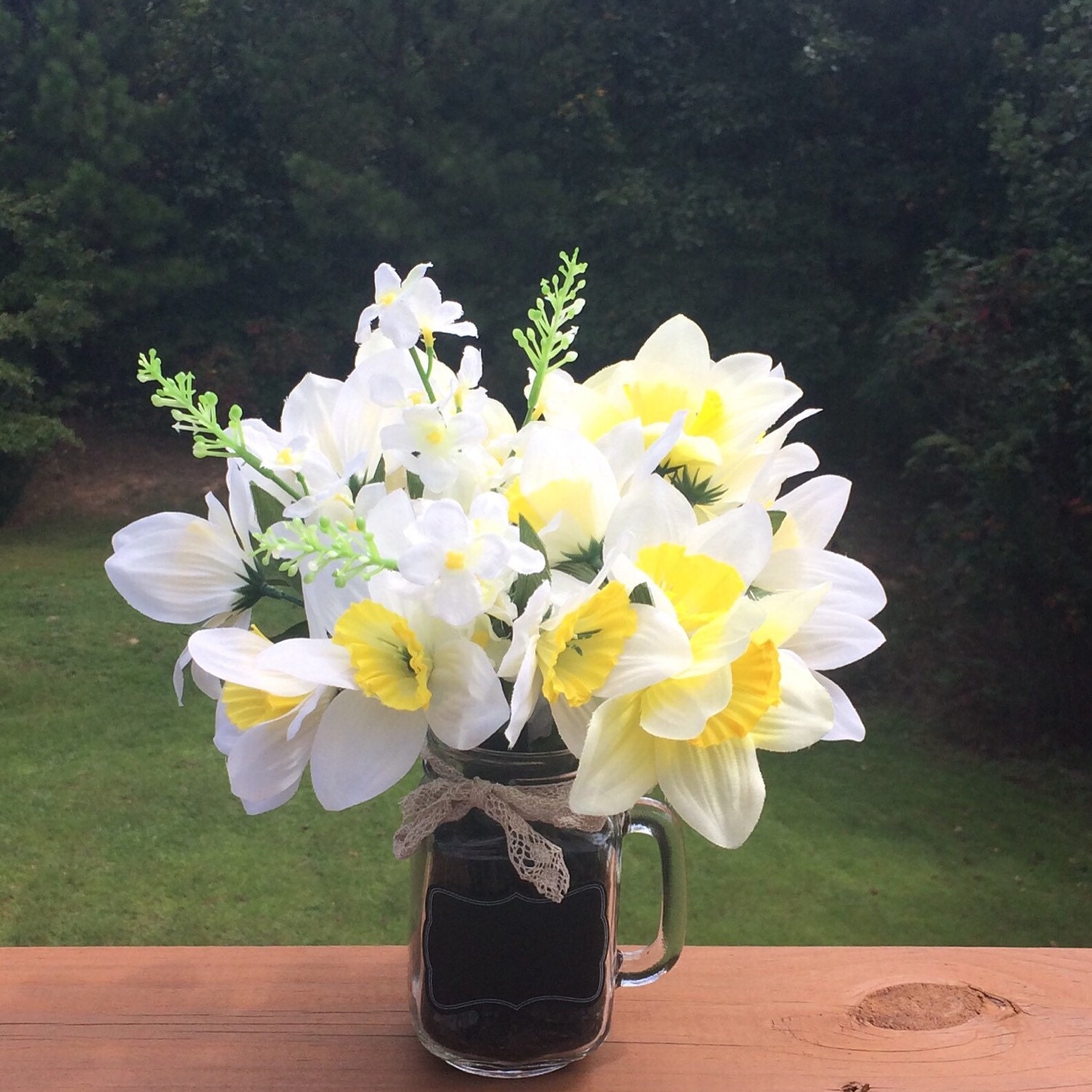 Wedding Flowers centerpiece Floral Arrangement Daffodils