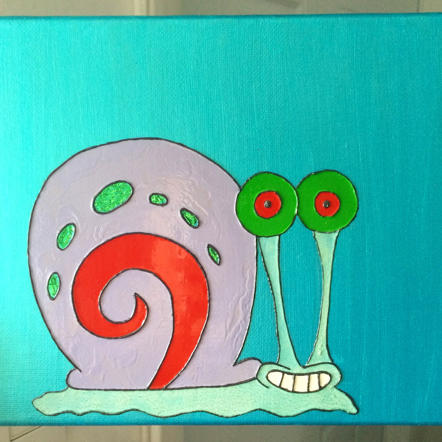 Gary from Spongebob by KiddyPainting on Etsy