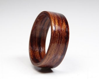 Wood rings from Bubinga // wooden ring // Bentwood Ring // Alternative engagement ring // wedding wooden ring // Precious wooden jewelry