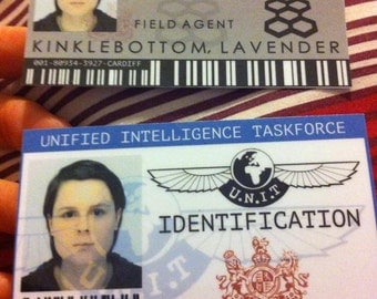 Personalised Doctor Who UNIT & Torchwood IDs
