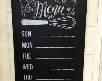 chalk board menu board