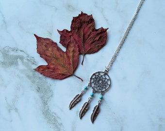 Dream Catcher Turquoise Stone Necklace