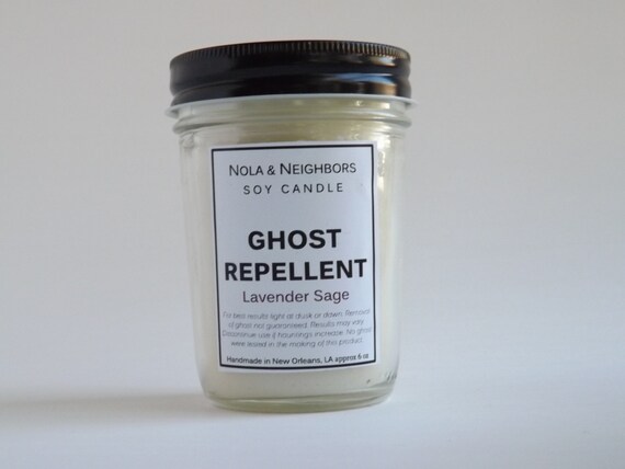 Ghost Repellent lavender sage scented soy by NolaAndNeighbors