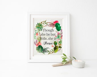 Fierce printable | Etsy