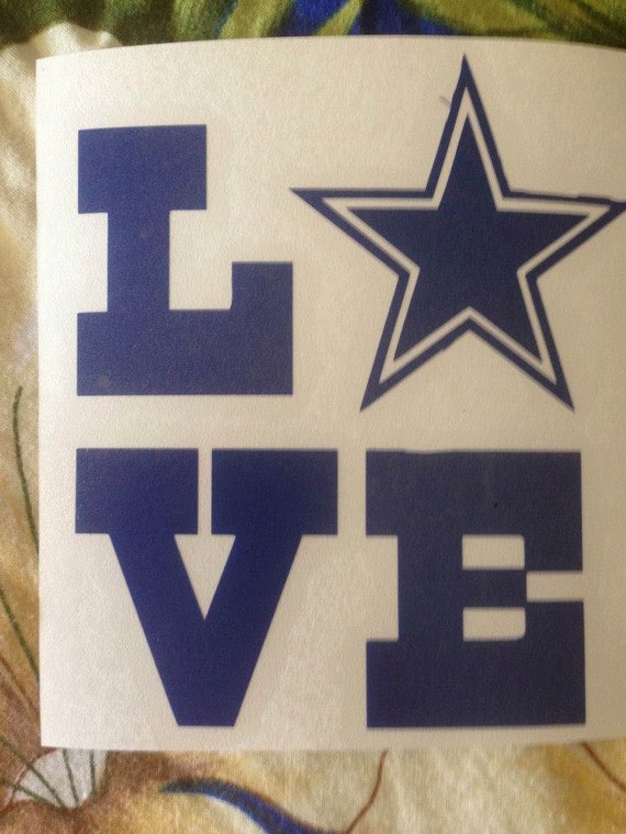 Dallas Cowboys Love vinyl decal Available in by 702IslandDecals