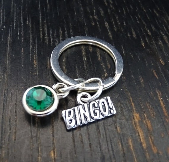 Bingo Keychain Custom Keychain Custom Key Ring Bingo Charm