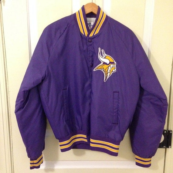 vintage 90s Minnesota Vikings NFL Chalk Line jacket M