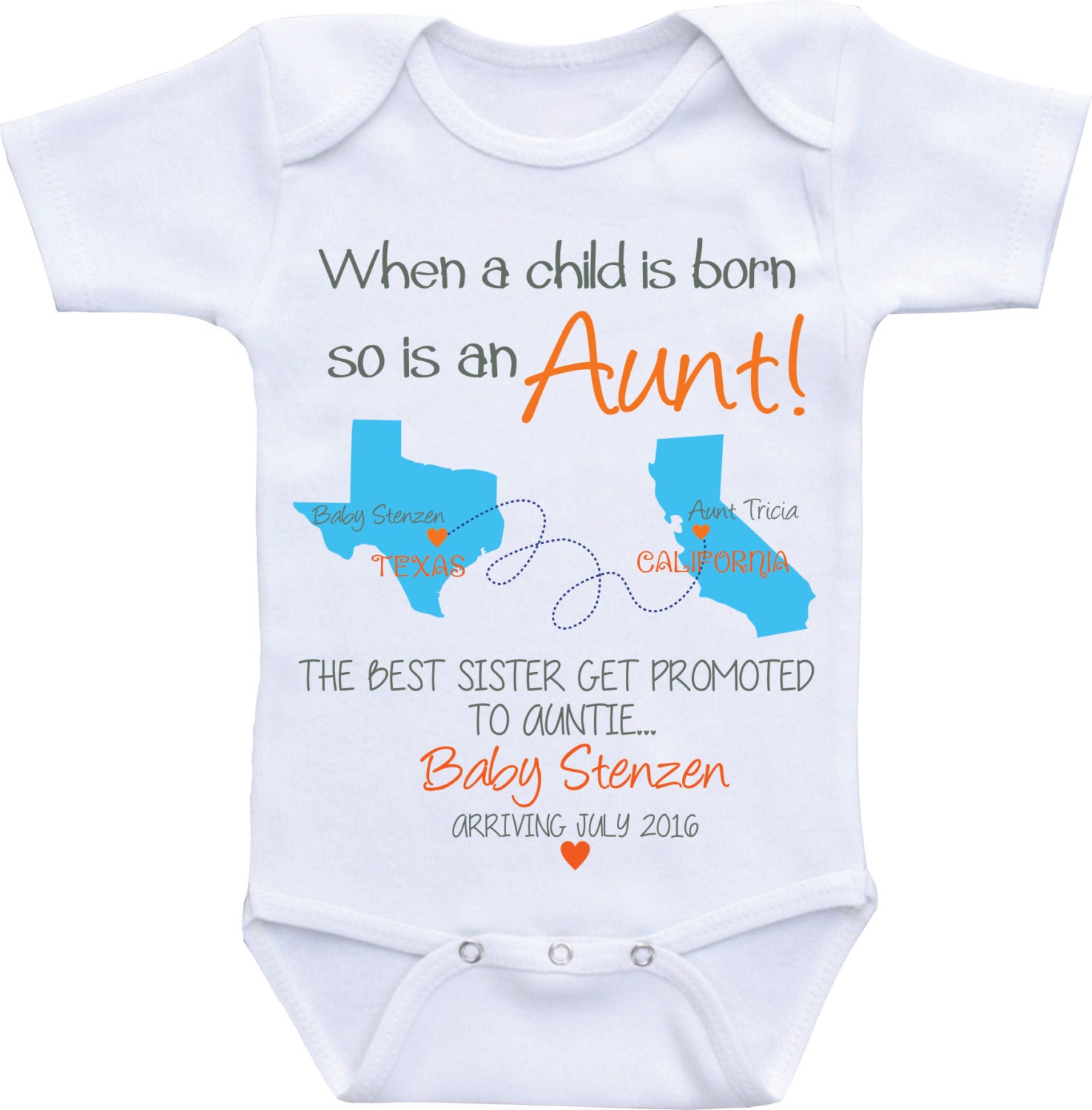 Aunt Baby Announcement shirt Sister Promoted to Aunt Pregnancy
