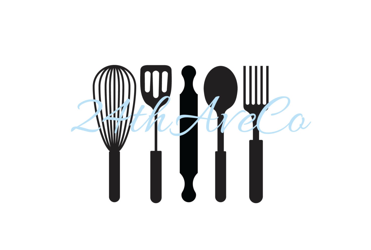 Download Kitchen Utensils .DXF .SVG .PDF .Png Cut File Digital File