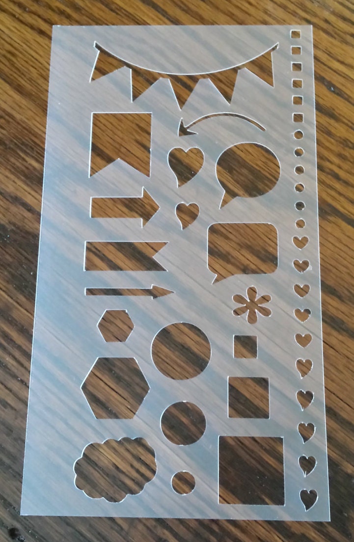Planner Stencil Perfect for Personal Size by PecanPieCrafts