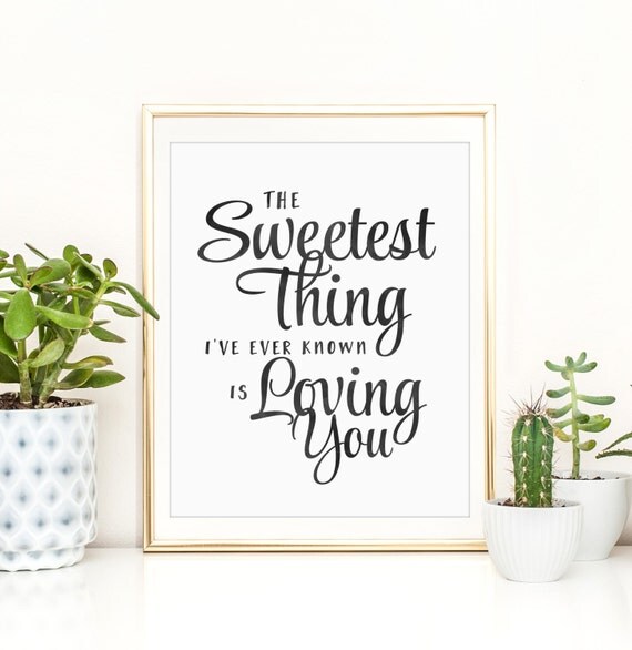 Items similar to Love Printable, Digital Print, Song Lyric Art