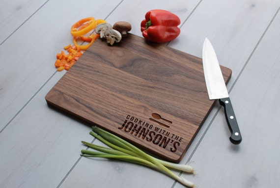 Personalized Cutting Board Custom Cutting Board Engraved by Etchey