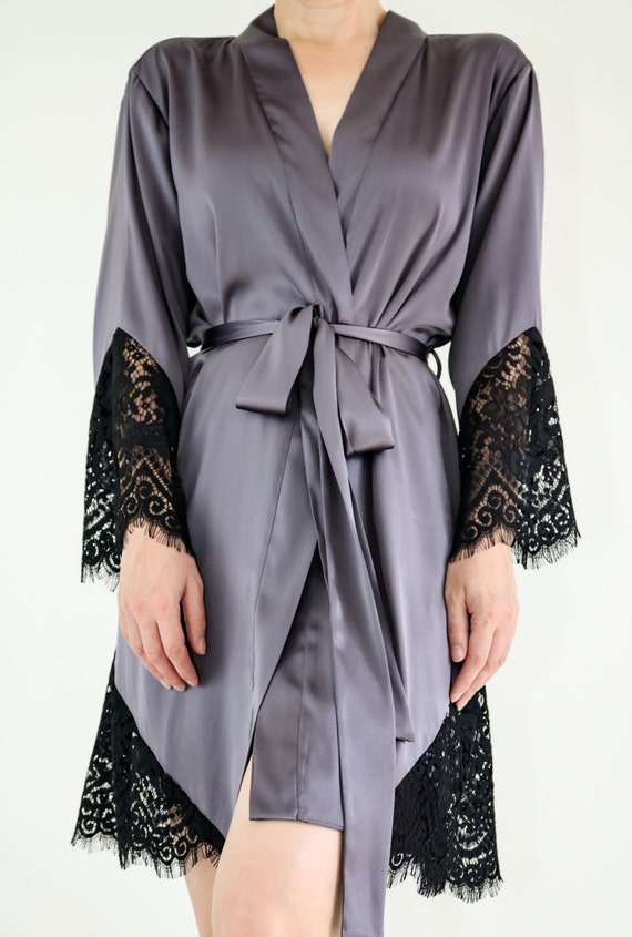 silk sheer robe