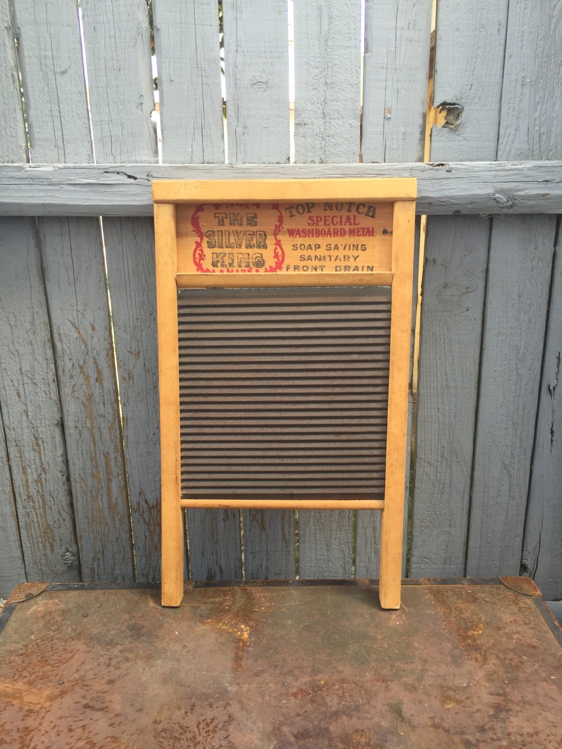 Vintage Washboard National Washboard Co. No. 824 The Silver