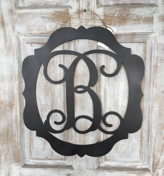 Monogram Metal Door Hangers