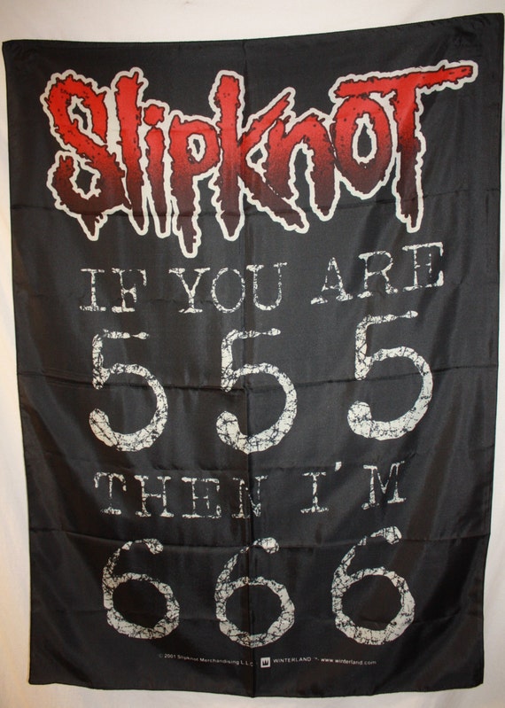 Items similar to Slipknot 666 Official Cloth Textile Fabric Poster Flag