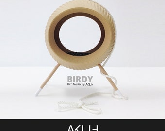 BIRDY bird feeder / house by AKLIH design / WOOD / modern / new / minimalistic / light / biodegradable / natural / young designers