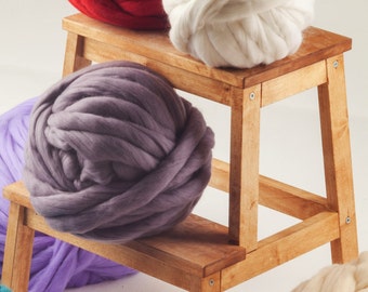 18 microns Chunky yarn, Merino wool yarn, Super bulky yarn, Giant yarn, Thick yarn, DIY Knitting, Wholesale prices, NO MULESING Wool