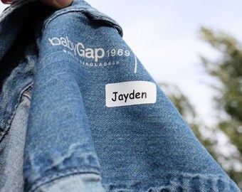 Iron on Clothing Labels Custom labels Daycare labels Custom clothing labels Kids name stickers Name labels Preschool labels Camp labels