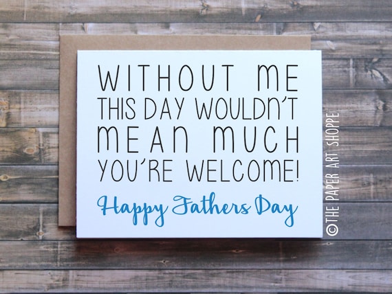 Funny Fathers Day Card Happy fathers day card fathers day