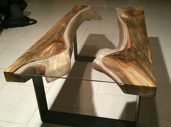 Tavolino in legno di magnolia e vetro magnolia wood di ghecipol Legno vetro