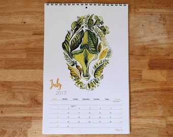 2017 Vagina Art Calendar (holidays version) - Feminist art, Vulva art