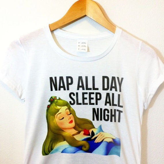 womens sleeping beauty shirt