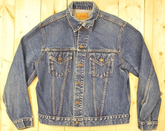 Vintage 1960's/70's LEVIS "BIG E" Denim Jean Jacket / Retro Collectable Rare