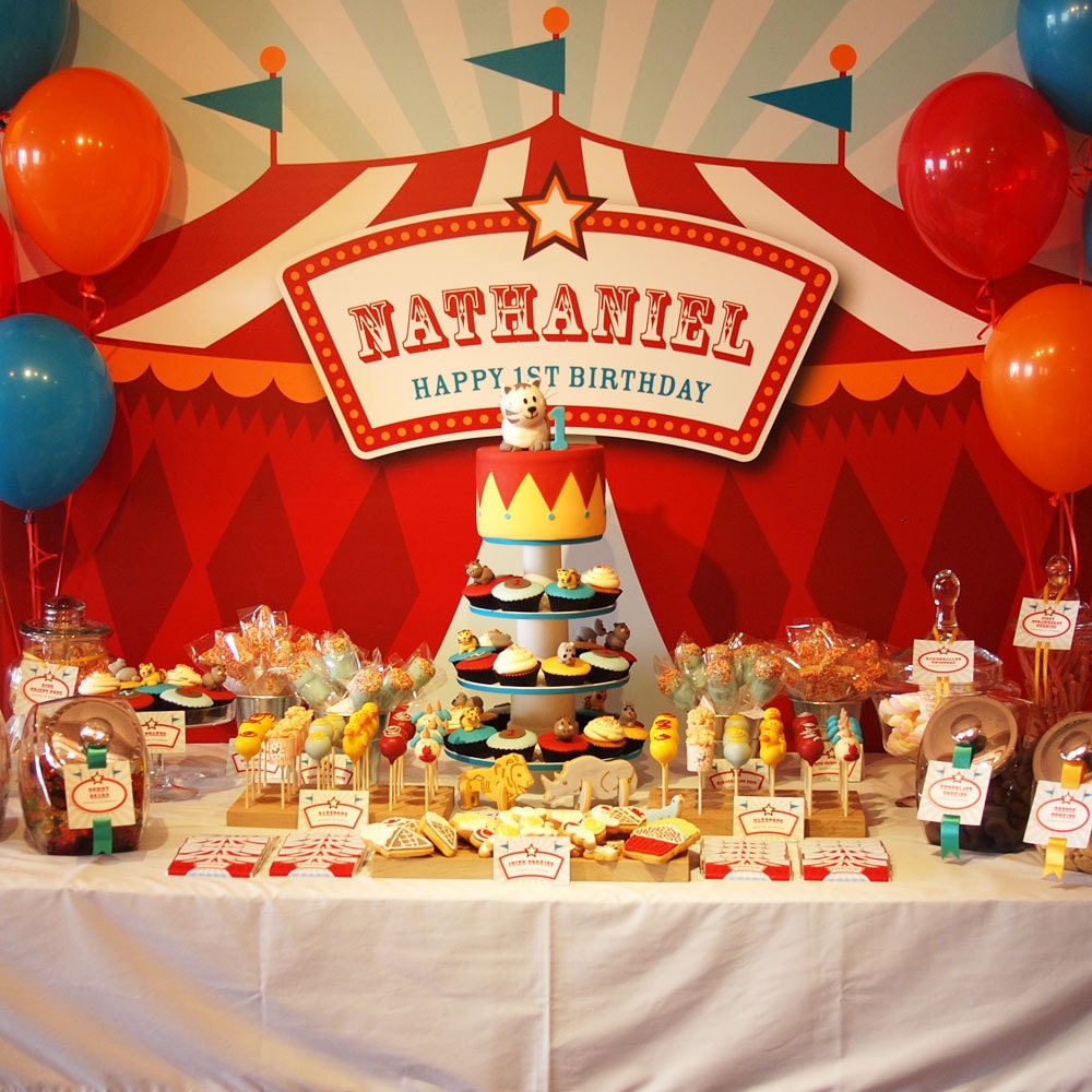  Carnival Backdrop Circus Party Banner Poster Signage