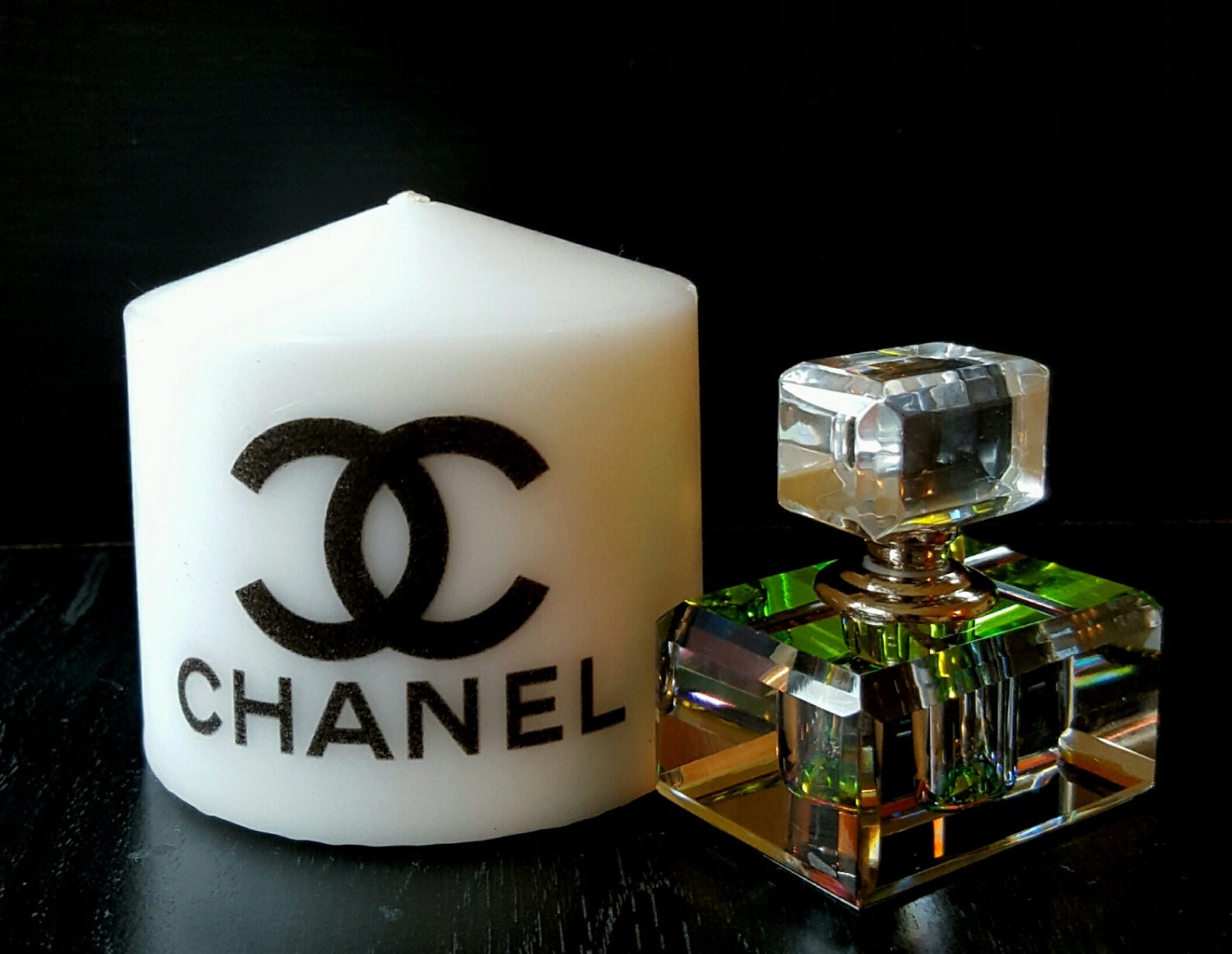 Chanel Designer Inspired Candle With Perfume By Flickermymemory