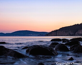 Sunset Photography, Sunset Photo, Landscape Print, Sunset Print, Beach Photo, Beach Print, Beach Download, Coastal Art, Seascape