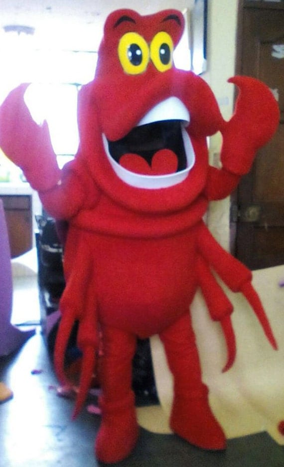 Sebastian Crab Mascot Costume Adult by MascotCostumeGalore on Etsy