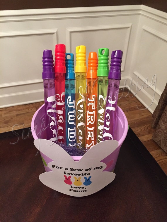 PERSONALIZED BUBBLE WANDS Party Favors by SimplySilhouetting