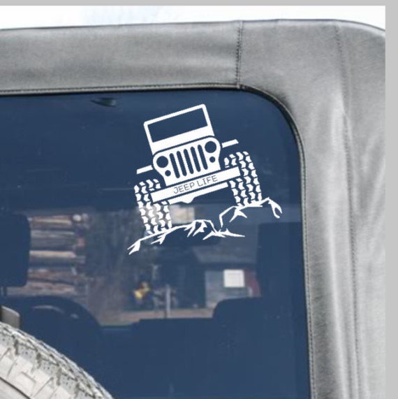 Jeep Life Decal Jeep Vinyl Decal 4wheeling Decal Jeep Window