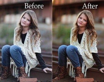 Warm Color Burst Photoshop Action - Instant Download