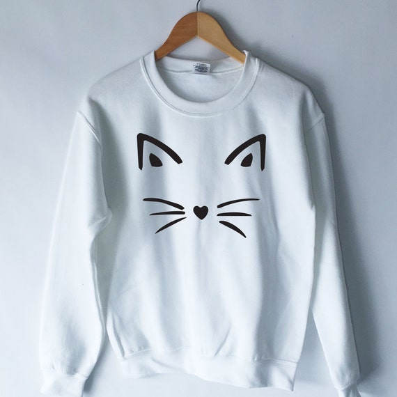 Funny Cat Shirt Face Sweatshirt Crazy Cat Lady Cat Shirts