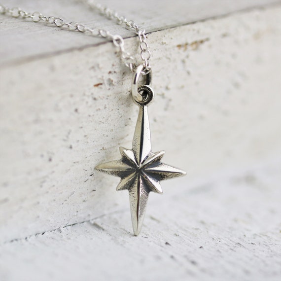 North Star Necklace Sterling Silver North Star Necklace