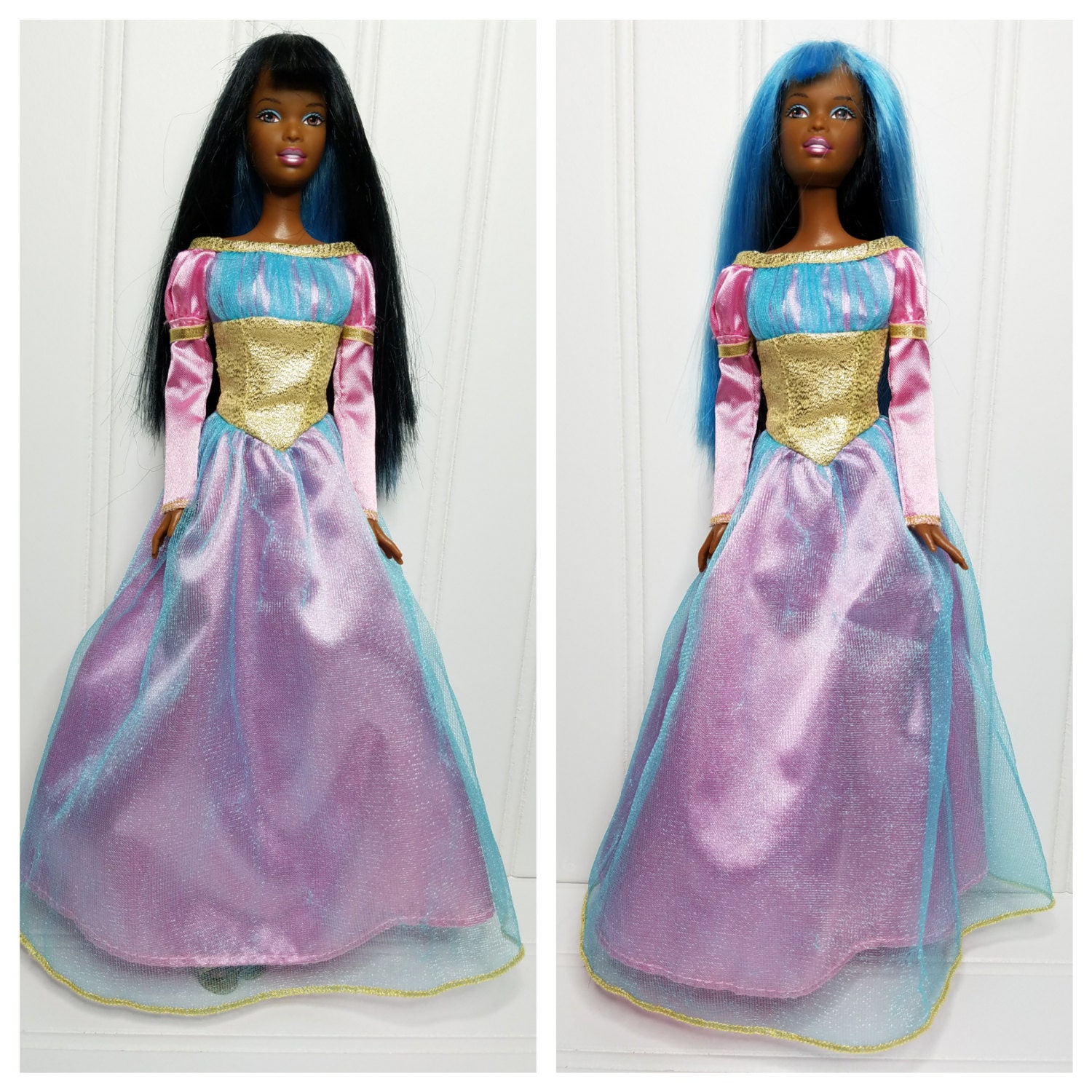 Barbie Christie Doll Jam 'N Glam Blue Black Hair OOAK