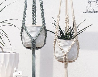 Macrame plant hanger, plant hanger macrame, plant holder, plant hanging, simple wall art