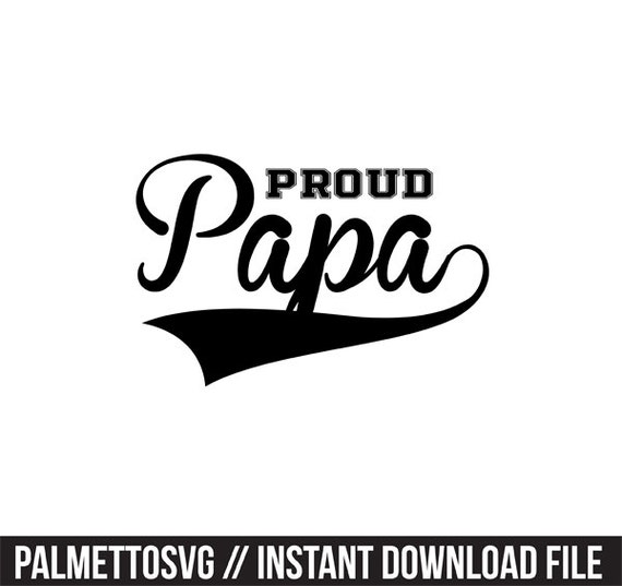 Download proud papa baseball font svg dxf silhouette cameo by ...